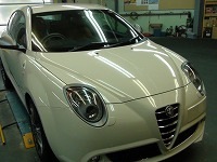 Alfa　Romeo　ミト　クアドリフォリオ　ヴェルデ　磨き前