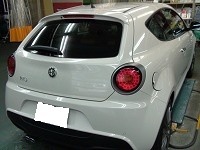 Alfa　Romeo　ミト　クアドリフォリオ　ヴェルデ　磨き前