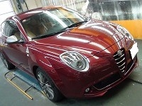 Alfa　Romeo　ミト　クアドリフォリオ　ヴェルデ　磨き前