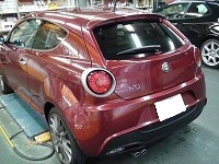 Alfa　Romeo　ミト　クアドリフォリオ　ヴェルデ　磨き前