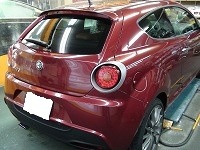 Alfa　Romeo　ミト　クアドリフォリオ　ヴェルデ　磨き前