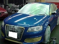 Audi　アウディ　S3　マスキング中
