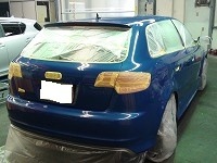 Audi　アウディ　S3　マスキング中