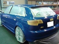 Audi　アウディ　S3　マスキング中