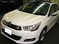 CITROËＮ　シトロエン　Ｃ4　エクスクルーシブ　コーティング終了