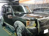 LAND　ROVER　ランドローバー　ディスカバリー　HSE　マスキング中