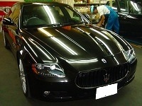 MASERATI　マセラティ　クワトロポルテ　スポーツGTS　エクセペル・ペイントプロテクションフィルム　施工終了