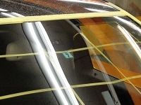 Mercedes-Benz　メルセデスベンツ　Ｃ180　フロントガラス磨き終了