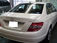 Mercedes-Benz メルセデスベンツ　Ｃ200　Ｂｌｕｅ　ＥＦＩＣＩＥＮＣＹ　125iEdition　磨き前