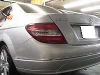 Mercedes-Benz　メルセデスベンツ　Ｃ200　ＢｌｕｅＥＦＦＩＣＩＥＮＣＹ　アバンギャルド　磨き前