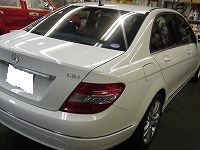 Mercedes-Benz　メルセデスベンツ　Ｃ200　ＢｌｕｅＥＦＦＩＣＩＥＮＣＹ　アバンギャルド　磨き前