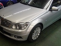 Mercedes-Benz　メルセデスベンツ　Ｃ200 ＣＧＩ　ＢｌｕｅＥＦＦＩＣＩＥＮＣＹ　エレガンス　磨き前