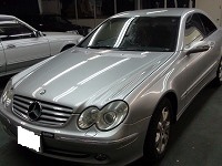 Mercedes-Benz　メルセデスベンツ　ＣＬＫ240　ライトカバー磨き前