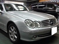 Mercedes-Benz　メルセデスベンツ　ＣＬＫ240　ライトカバー磨き前