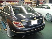 Mercedes-Benz　メルセデスベンツ　Ｃ250　ＣＧ I　ＢｌｕｅＥＦＦＩＣＩＥＮＣＹ　アバンギャルド　磨き前