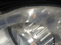 Mercedes-Benz　メルセデスベンツ　ＣＬＫ320　ライトカバー磨き前