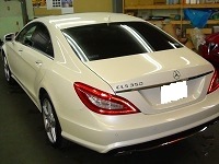 Mercedes-Benz　メルセデスベンツ　ＣＬＳ350　Ｂｌｕｅ　ＥＦＦＩＣＩＥＮＣＹ　ＡＭＧスポーツパッケージ　コーティング終了