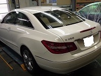 Mercedes-Benz　メルセデスベンツ　Ｅ350　クーペ　磨き前