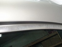 Mercedes-Benz　メルセデスベンツ　Ｓ350　メッキモール磨き前