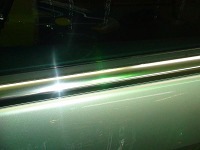 Mercedes-Benz　メルセデスベンツ　Ｓ350　メッキモール磨き終了