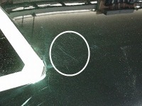 Mercedes-Benz　メルセデスベンツ　Ｓ600　磨き前のポリッシャー傷傷