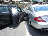 Mercedes-Benz　メルセデスベンツ　ＣＬＳ63ＡＭＧ　事故状況