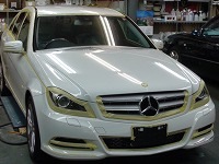 Mercedes-Benz　メルセデスベンツ　C200　BlueEFFICIENCY　アバンギャルド　マスキング中