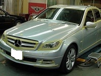 Mercedes-Benz　メルセデスベンツ　C200　Blue　EFICIENCY　アバンギャルド　マスキクング中