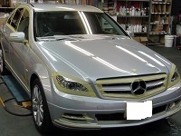 Mercedes-Benz　メルセデスベンツ　C200　Blue　EFICIENCY　アバンギャルド　マスキクング中