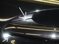 Mercedes-Benz　メルセデスベンツ　C63　AMG　ステーションワゴン　プロテクションフィルム　ドアノブ施工後