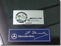Mercedes-Benz　メルセデスベンツ　S63　AMG　磨き前　ステッカー