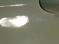 Mercedes-Bnez　メルセデスベンツ　Ｅ350　ＢＬＵＥＴＥＣ　ワゴン　アバンギャルド　磨き前傷