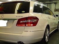 Mercedes-Bnez　メルセデスベンツ　Ｅ350　ＢＬＵＥＴＥＣ　ワゴン　アバンギャルド　コーティング終了