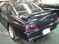 NISSAN　ニッサン　スカイライン　ＧＴ－Ｒ　Ｒ－32　磨き前