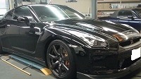 NISSAN　ニッサン　ＧＴ－Ｒ　ブラックエディション　磨き前