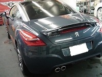 PEUGEOT　プジョー　RCZ　6AT　レザーパッケージ 磨き前