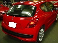 Peugeot　プジョー　207GT　コーティング終了